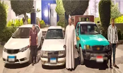 ضبط 3 سائقين يسيرون عكس الاتجاه على طريق بني سويف الصحراوي