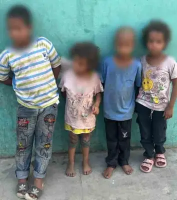 إيداع 4 أشقاء في دار رعاية بعد استغاثة على السوشيال ميديا بحلوان