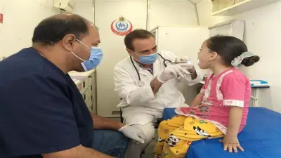 فحص 603 مرضى مجانا في قافلة طبية بقرية النويرات في المنيا