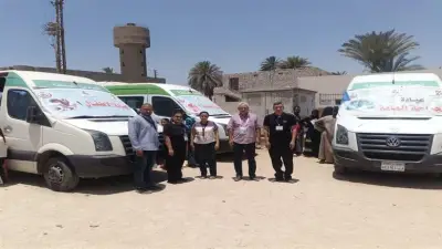 فحص 880 مريضا في قافلة طبية مجانية بقرية الشيخ حسن في المنيا