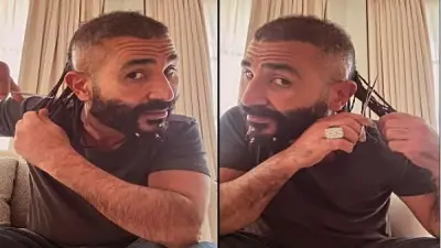 أحمد سعد يحلق شعره بالكامل في فيديو مفاجئ لجمهوره