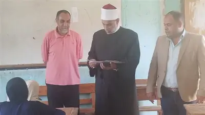 رئيس الأزهر بالدقهلية يتفقد امتحانات الثانوية ويؤكد توفير الهدوء للطلاب