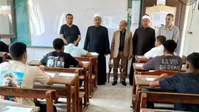 تفقد امتحانات الثانوية الأزهرية بالتل الكبير واطمئنان على سير العمل