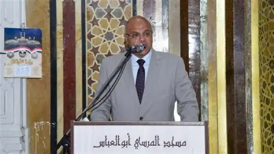 محافظ الإسكندرية يحتفل برأس السنة الهجرية بمسجد أبي العباس المرسي
