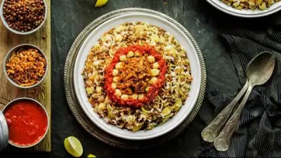 طريقة عمل الكشري المصري لوجبة خفيفة بعد عيد الأضحى المبارك