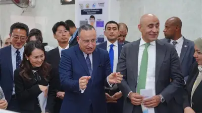 وفد حكومي رفيع يزور معهد الكوزن المصري الياباني ويشيد بتجربته التعليمية