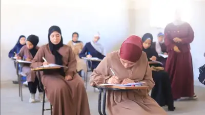 إرادة تتحدى الدمار في امتحانات الثانوية الأزهرية بفلسطين