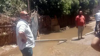 عطل مفاجئ بخط المياه في شبين الكوم وانقطاعها عن عدة مناطق بالمنوفية