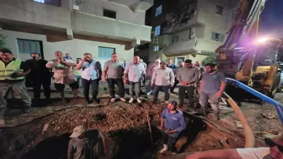 «مياه المنوفية» تنهي إصلاح عطل خط مياه بميت خاقان وتعيد الخدمة تدريجياً