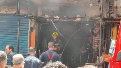 السيطرة على حريق محل منظفات في بنها دون إصابات