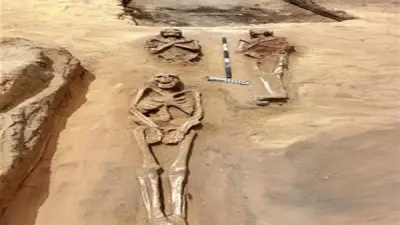 اكتشاف جبانة يونانية رومانية في تل كوم عزيزة بالدلتا تكشف أسرار الموت والحياة