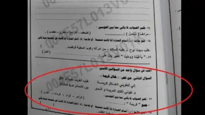 جمع كلمة كريمة يحير طلاب الإعدادية بالمنوفية.. ومعلم يكشف الإجابة