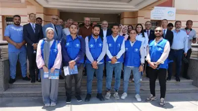 زيارة وفد التأمين الصحي الشامل لمتابعة استعدادات المنيا لتسجيل المنتفعين