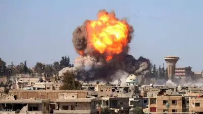 سقوط صاروخ في طفس بدرعا جنوبي سوريا بعد اعتراضه من الدفاعات الإسرائيلية