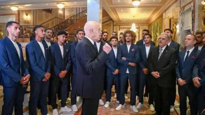 رئيس تونس يحث نسور قرطاج على القتال في كأس العالم