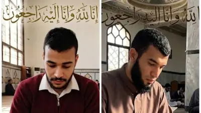 تشييع جثماني شقيقين لقيا مصرعهما في حادث مروري بالمنيا