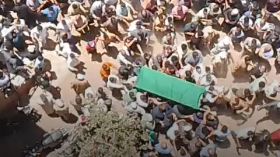 جنازة مهيبة تشيع جثماني شقيقين لقيا مصرعهما في حادث تصادم بالمنوفية