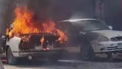 السيطرة على حريق سيارة ملاكي بأبوتيج دون خسائر بشرية