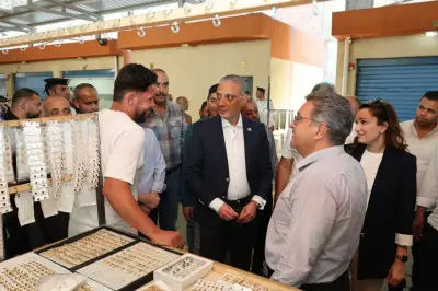محافظ الجيزة يفتتح سوق بولاق الدكرور الحضاري لبيع الملابس الجاهزة