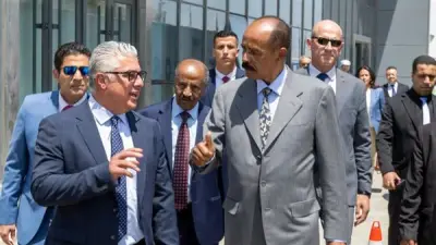 رئيس إريتريا يزور اقتصادية قناة السويس لبحث التعاون والاستثمار