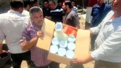 ضبط مادة خطيرة تستخدم في غش عصير القصب بطوخ.. صور