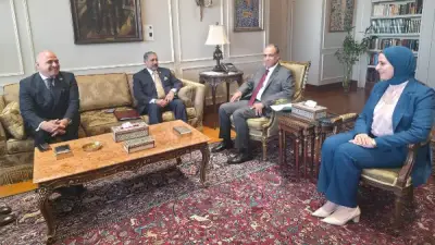 وزير الخارجية يبحث تعزيز التعاون مع المصرف العربي للتنمية في أفريقيا