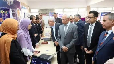 رئيس جامعة المنيا يفتتح الملتقى الثالث للتوظيف ومعرض مشروعات التخرج