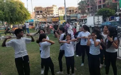 فلكلور القناة يزين ميدان الممر في الإسماعيلية ضمن فعاليات مهرجان شارع الفن