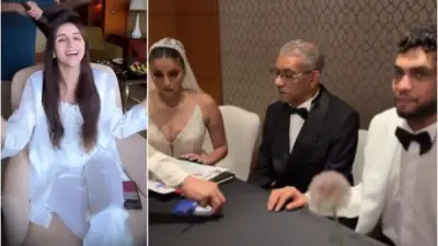 شاهد عروسة زياد ابن سيد رجب قبل وبعد المكياج في حفل زفاف فخم