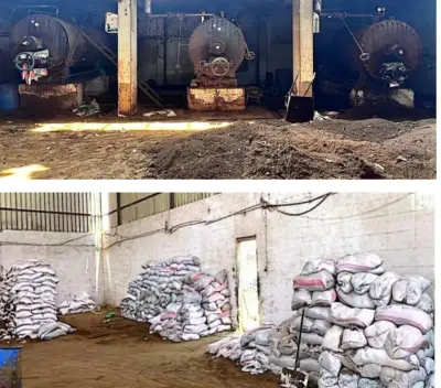 ضبط مصنع أعلاف حيوانية وداجنة مغشوشة بالمنوفية وضبط 40 طن مواد خام فاسدة