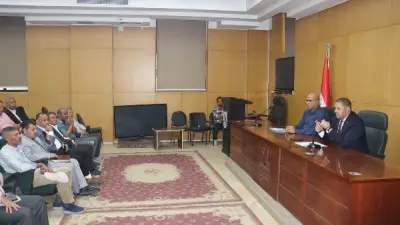 سكرتير عام بني سويف يؤكد أهمية تدقيق معاينات وإحداثيات أراضي التقنين