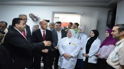 رئيس جامعة بني سويف يفتتح توسعات قسمي الصدرية وجراحة الأوعية الدموية