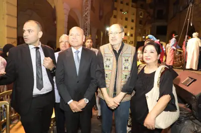 محافظ القاهرة يشهد فعاليات مهرجان الطبول الدولي والفنون التراثية