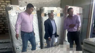 حملة رقابية تضبط منشأة غير مرخصة بالقليوبية لتصنيع مراتب من خامات مجهولة