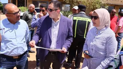 محافظ دمياط يتفقد أعمال تطوير وازدواج طريق رأس البر الغربي