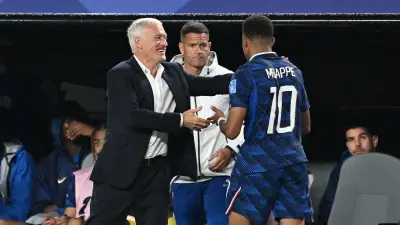 ديشامب: مبابي سيحرق أرقام ميسي ورونالدو بعد ثنائية العراق