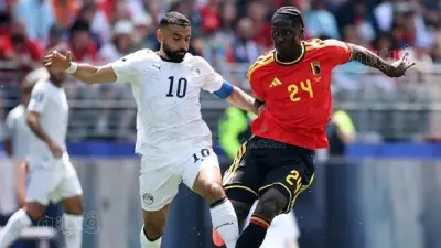 منتخب مصر يتقدم على بلجيكا بهدف إمام عاشور في الشوط الأول