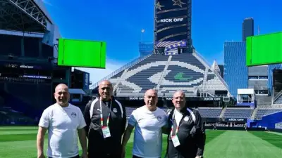 جهاز منتخب مصر يتفقد ملعب مباراة بلجيكا في كأس العالم 2026