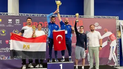 منتخب التايكوندو يحصد المركز الثاني ببطولة أوروبية بـ4 لاعبين فقط