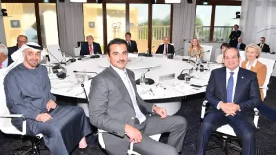 السيسي يشارك في قمة السبع: لا بديل عن حل الدولتين وتسريع خطة ترامب