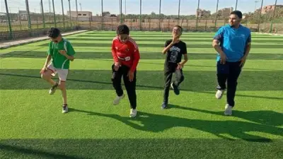 الوادي الجديد تنفذ تدريبات رياضية لذوي الإعاقة البصرية