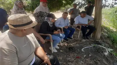 لجنة موسعة لتمشيط مصرف قرية الحصافة بعد فيديو التمساح بالقليوبية