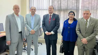 كلية الآداب ببنها تستقبل لجنة المجلس الأعلى للجامعات لتطبيق الساعات المعتمدة