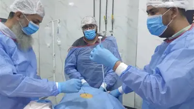 نجاح تركيب أنبوب تغذية معدية لمسنة بالمنظار في مستشفى فاقوس لأول مرة