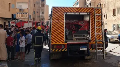 السيطرة على حريق في عقار سكني بمنطقة الكيلو 7 بمطروح