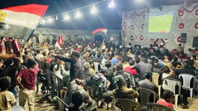 أهالي غزة يدعمون المنتخب المصري أمام بلجيكا في كأس العالم 2026