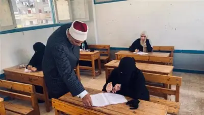 انتظام امتحانات التاريخ لطلاب الثانوية الأزهرية الأدبي في المحافظات