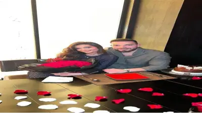 ملك أحمد زاهر تحتفل بعيد ميلادها بأجواء رومانسية مع خطيبها شريف الليثي