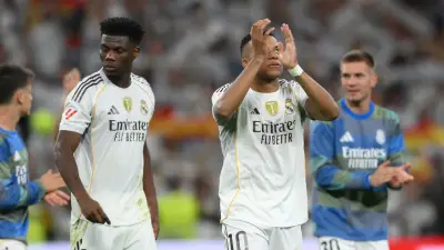 مبابي يوجه رسالة دعم لجماهير ريال مدريد بشأن تشواميني