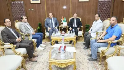 محافظ المنوفية يناقش مع معاون وزير الإسكان مشروعات المياه والصرف الصحي